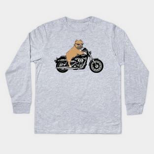 Pit Bull Bike Kids Long Sleeve T-Shirt